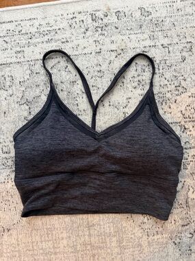 GAIAM Charcoal Gray Strappy Sports Bralette